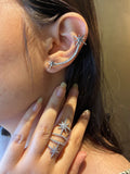 Celeste Star Earcuff & Ring Stack