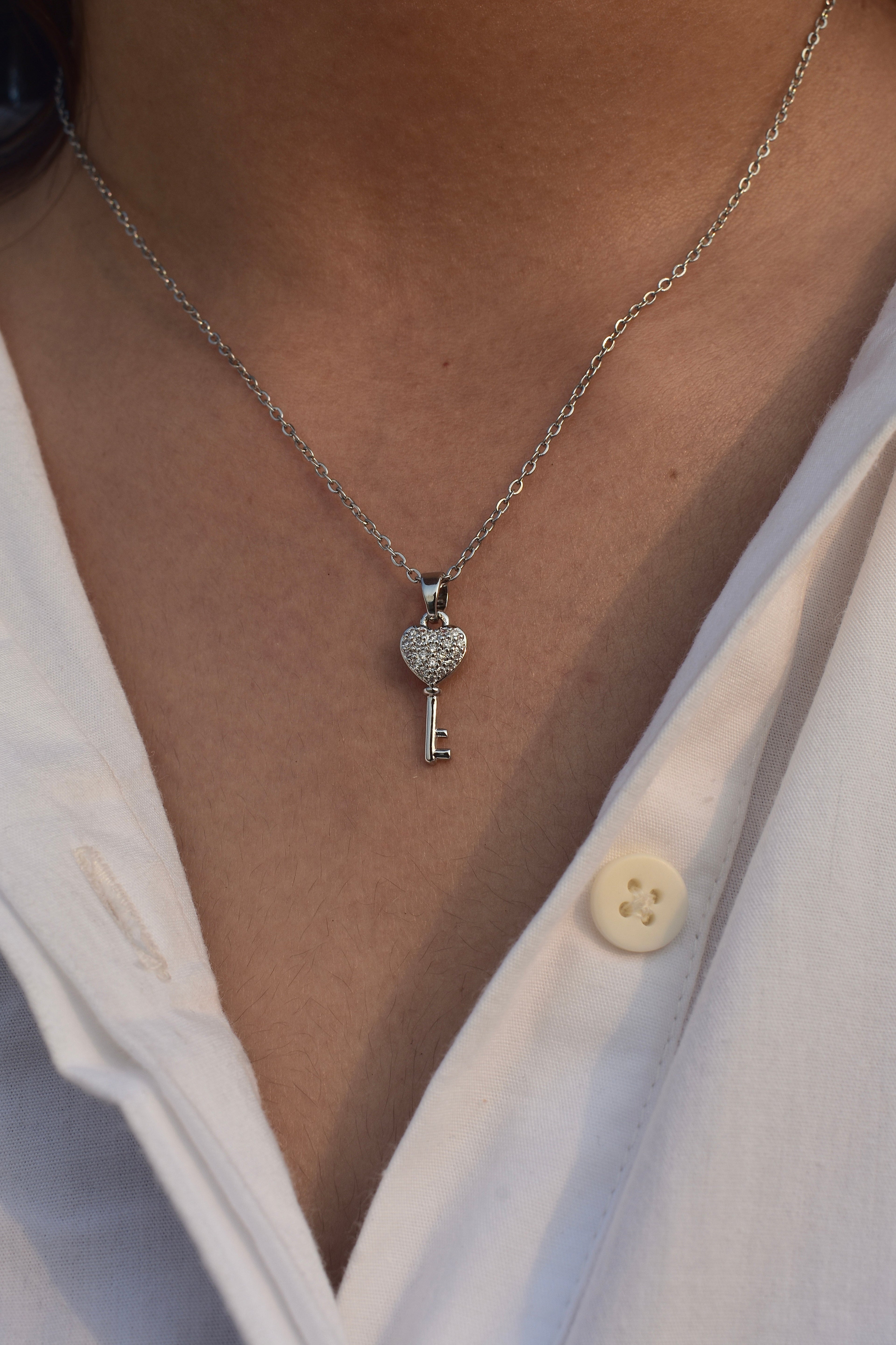 Key to Me Necklace (silver)
