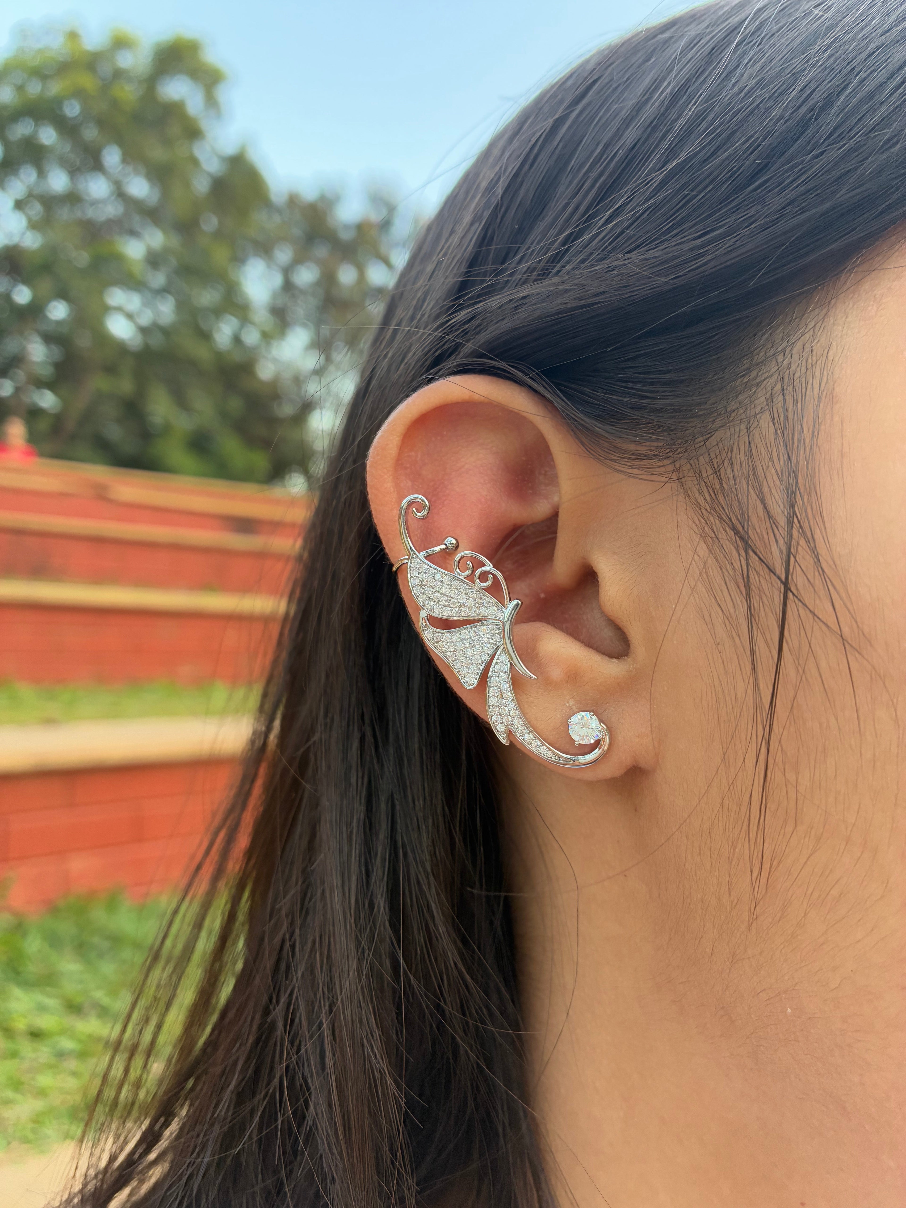 Birdwing Earcuff Silver