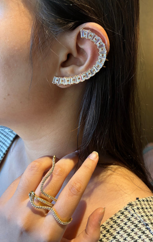 Brick Cut Earcuff