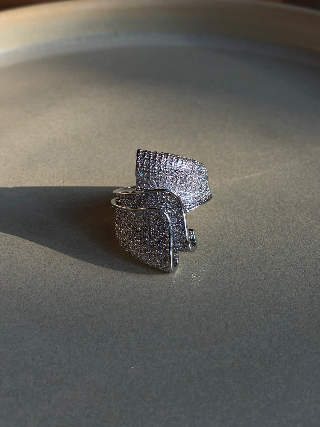 Crusted Drape Ring
