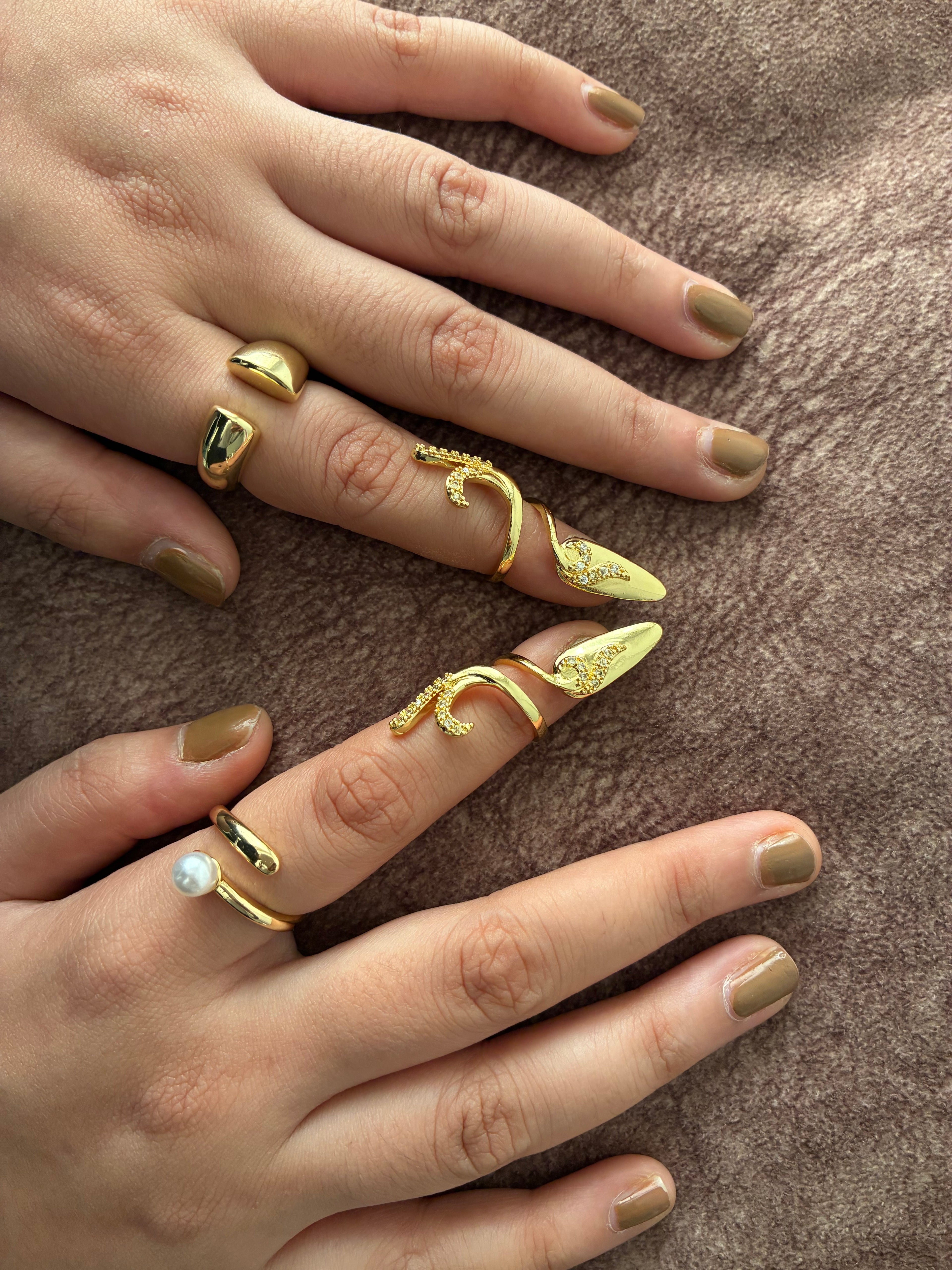 Nail Ring Set of 5 [Braz & Armour Nail Ring]