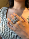 Studded Flutter Ring