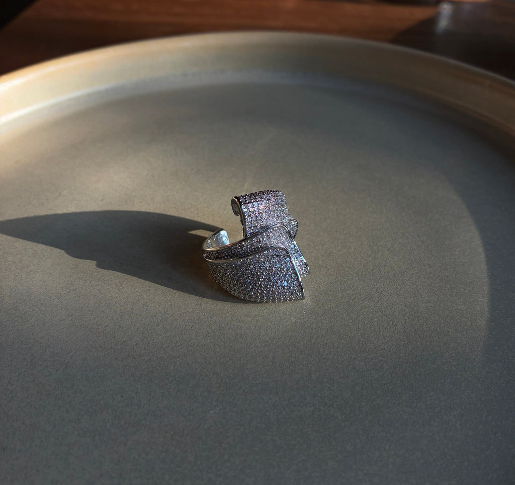 Crusted Drape Ring
