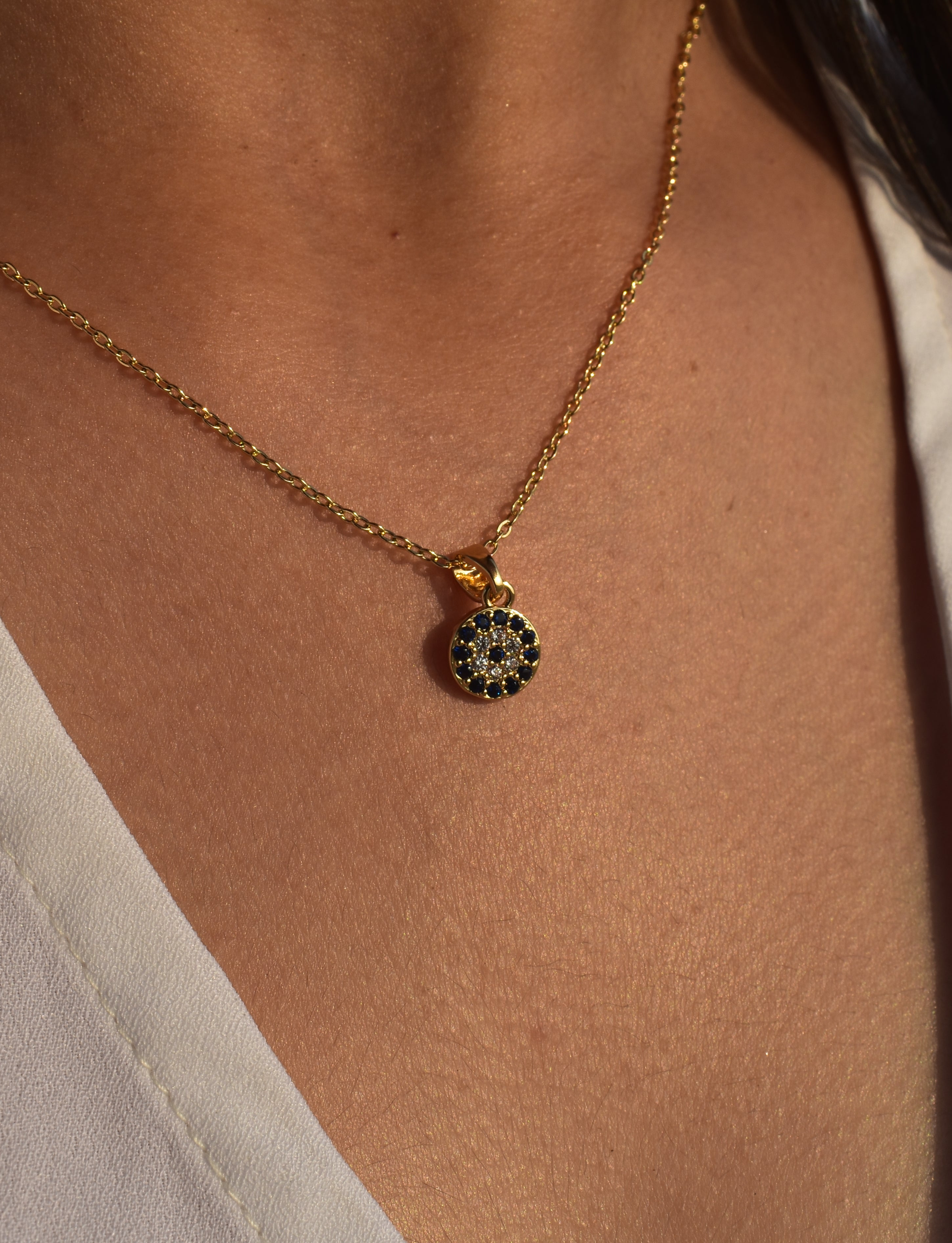 Evil Eye Necklace (Gold)