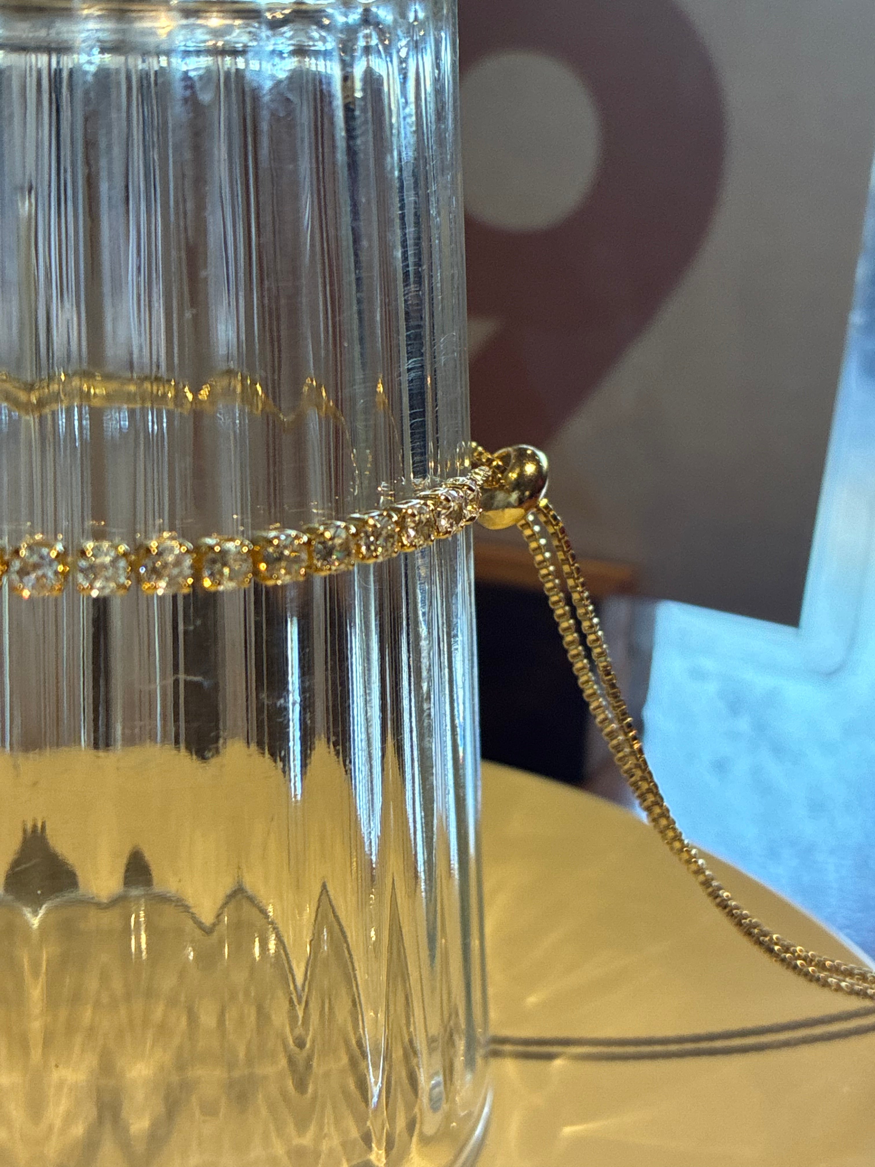 Dot Tennis Choker Gold