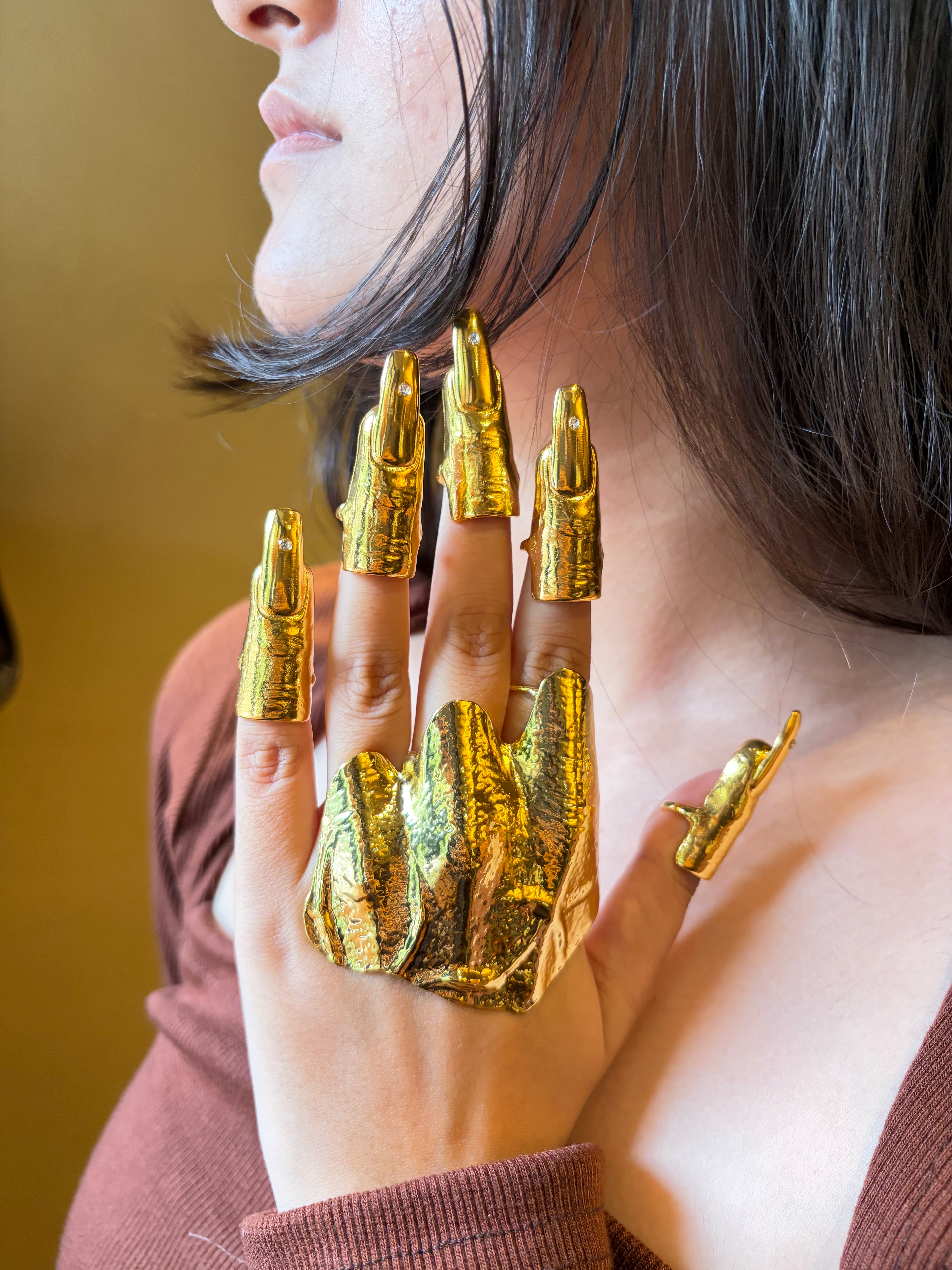 Nail Rings Set of 5 [Bullet Nail Rings]