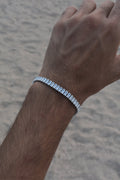 Bar Cut Silver Tennis for Men