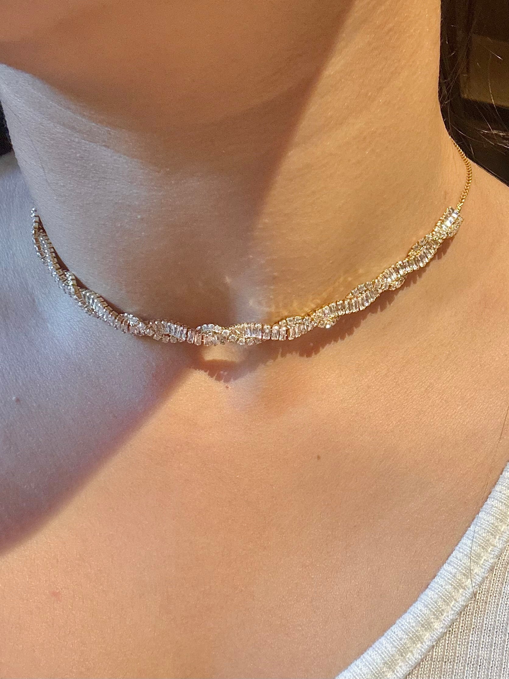 Twiste Gold Tennis Choker
