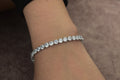 Midi Stone Silver Tennis Bracelet