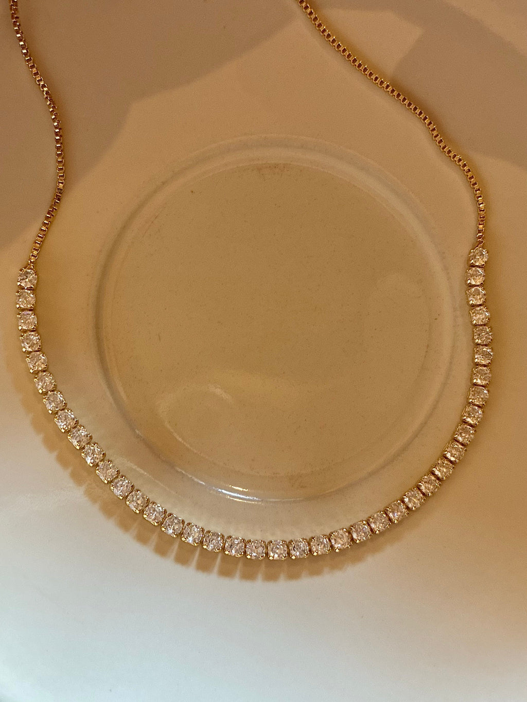 Dot Tennis Choker Gold