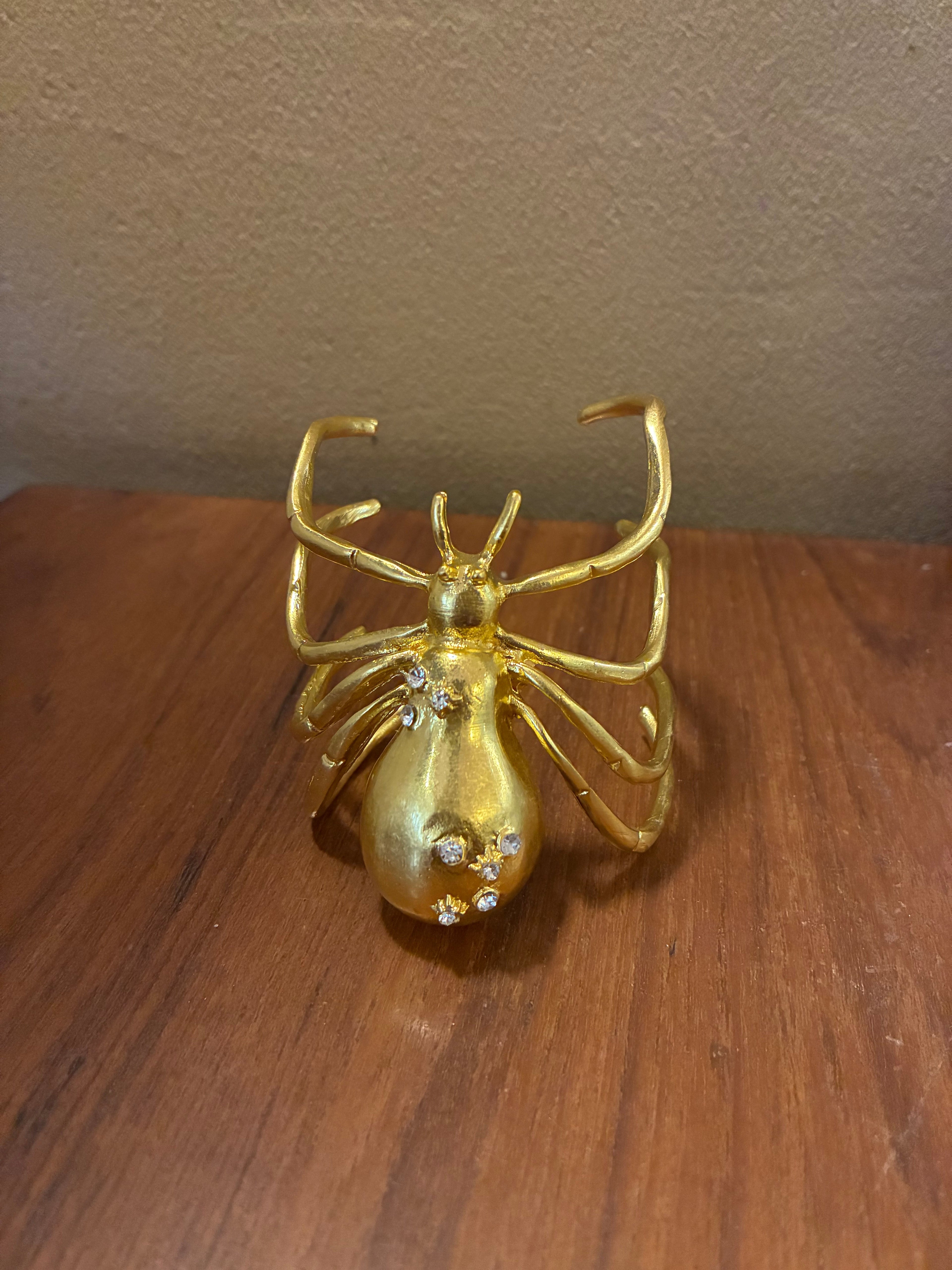 Gold Statement Spider Cuff