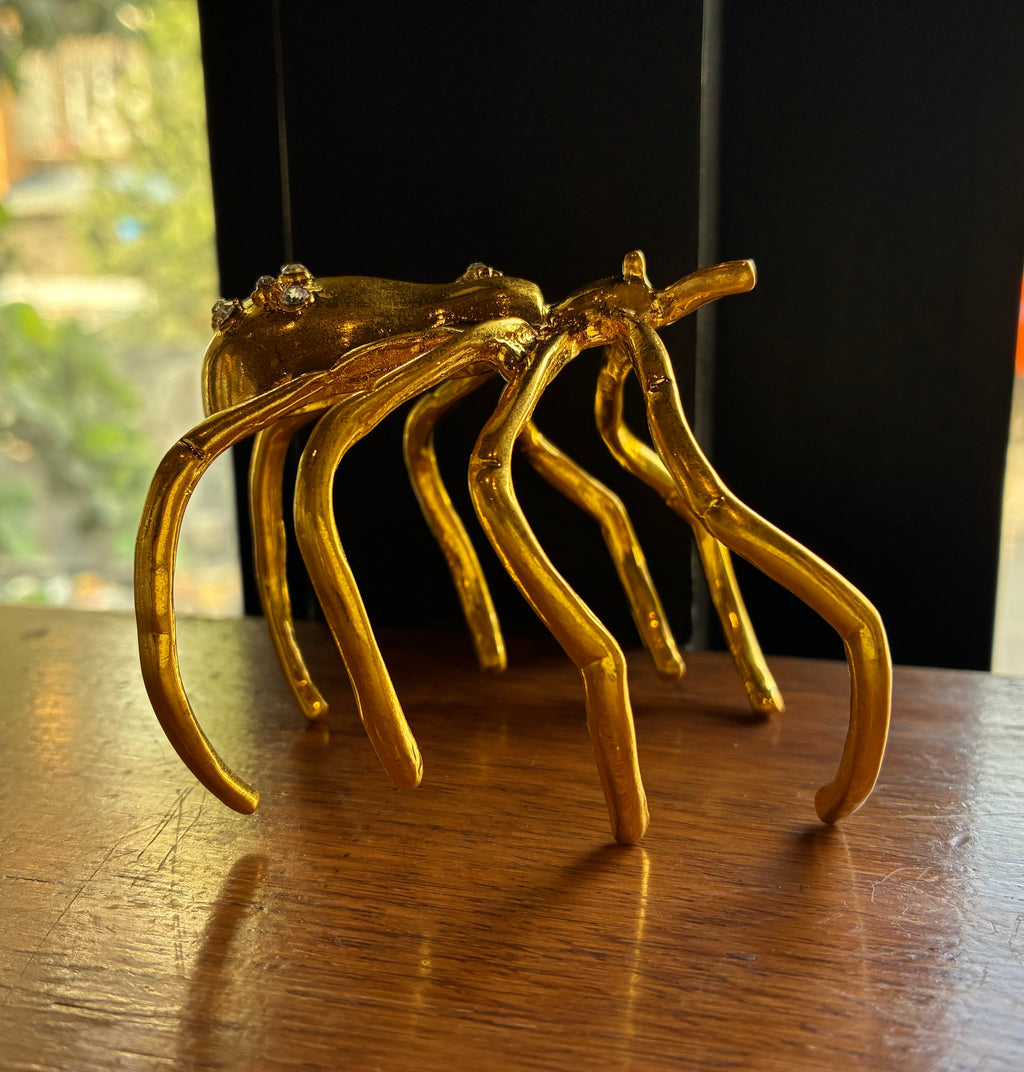 Gold Statement Spider Cuff