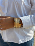 Golden Grid Cuff Bangle