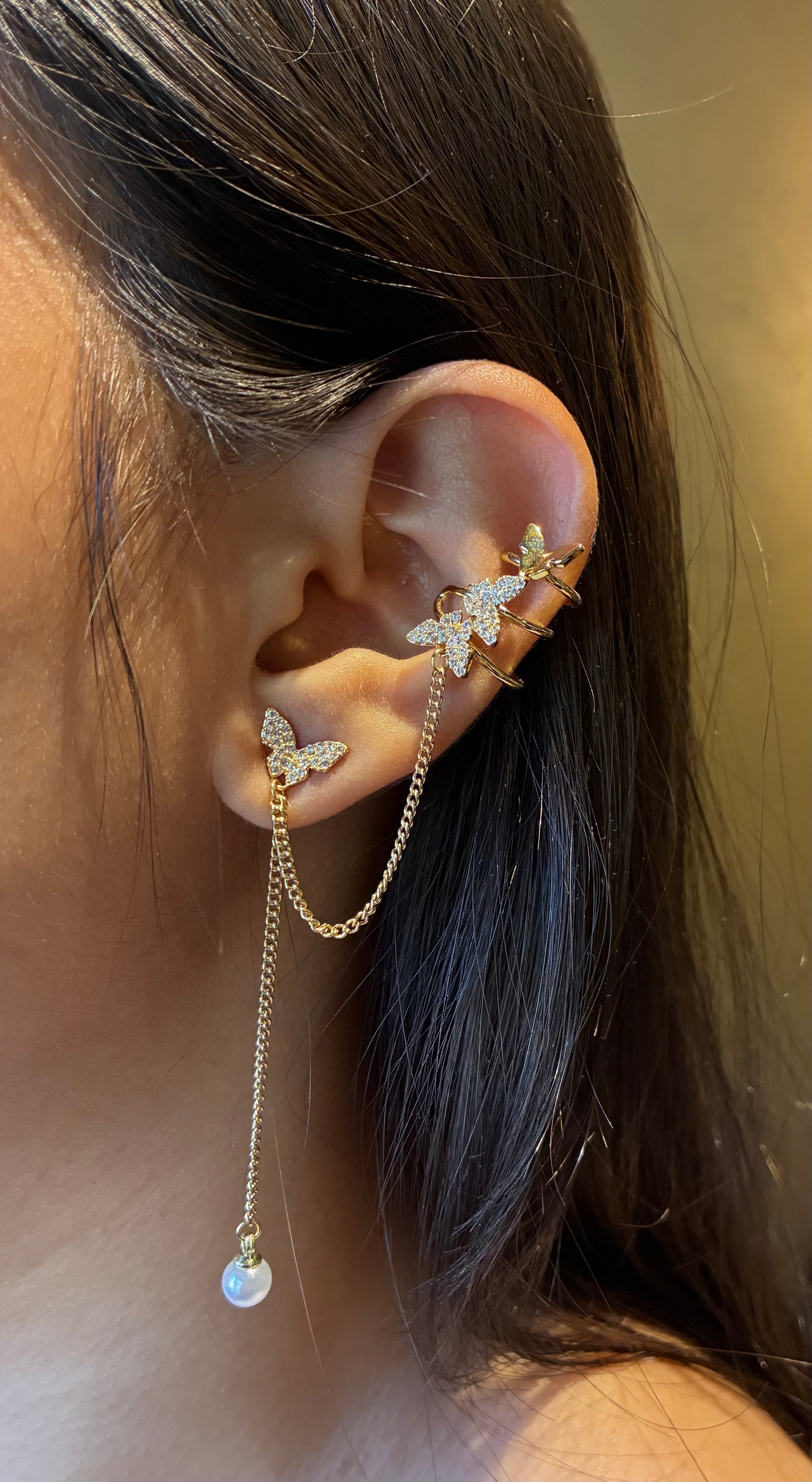 Flutter Drop Earcuff