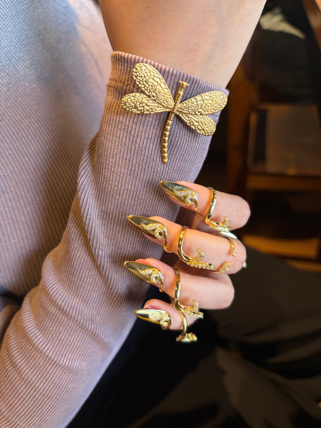Curvy Dragonfly Brooch