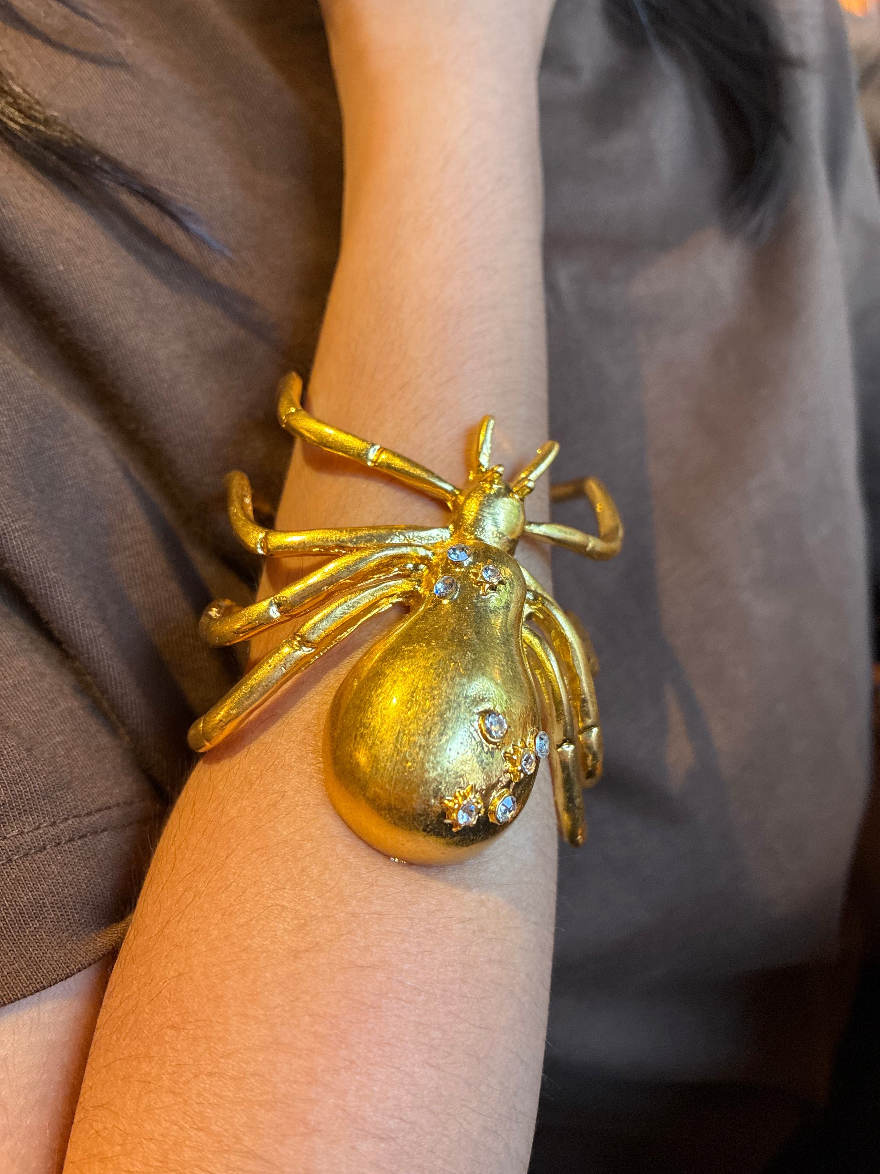 Gold Statement Spider Cuff