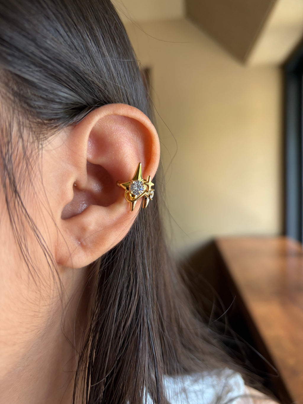 Dual Star Earcuff