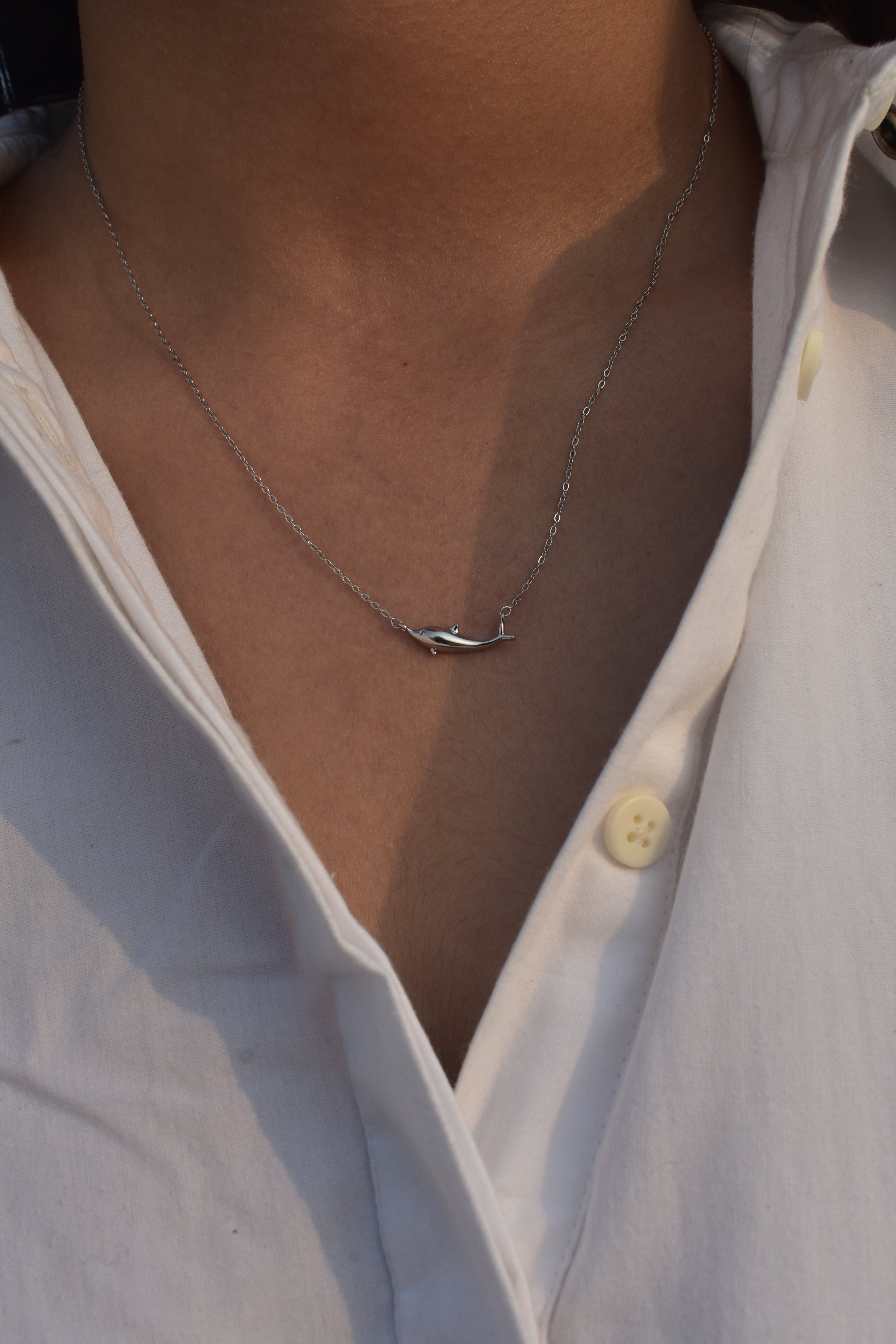 Doll-phin Neckpiece Silver