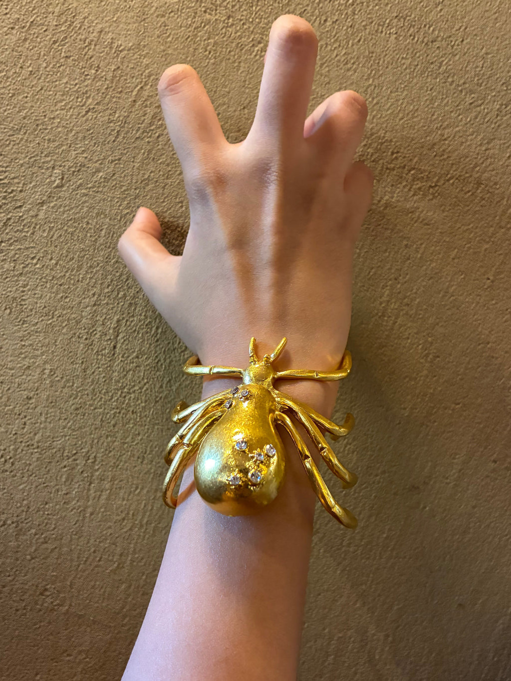 Gold Statement Spider Cuff
