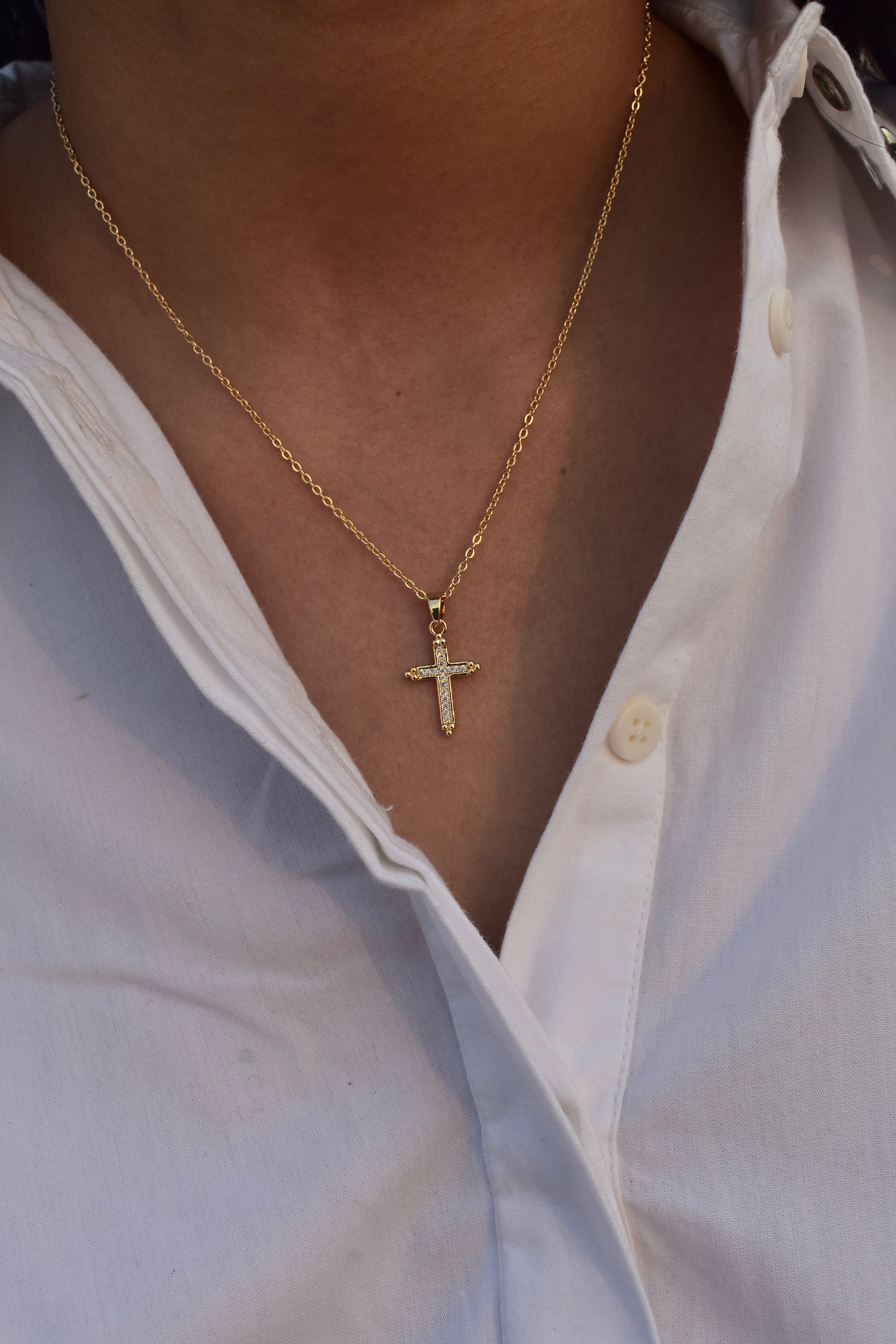 Golden Cross Necklace