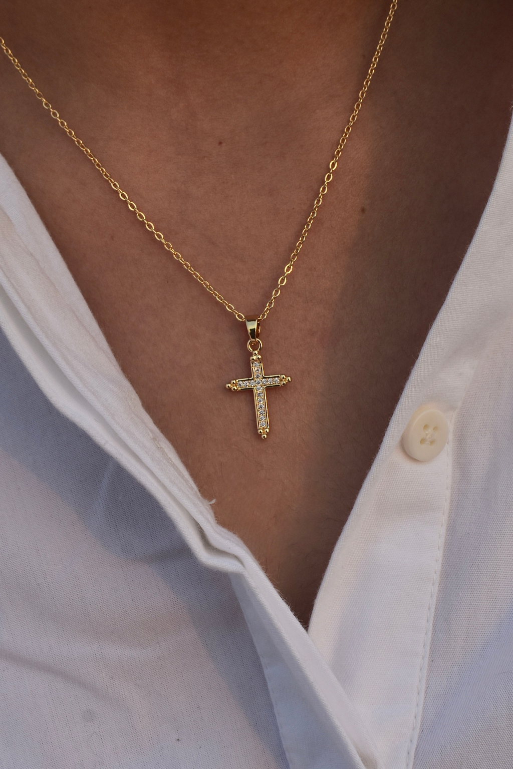 Golden Cross Necklace