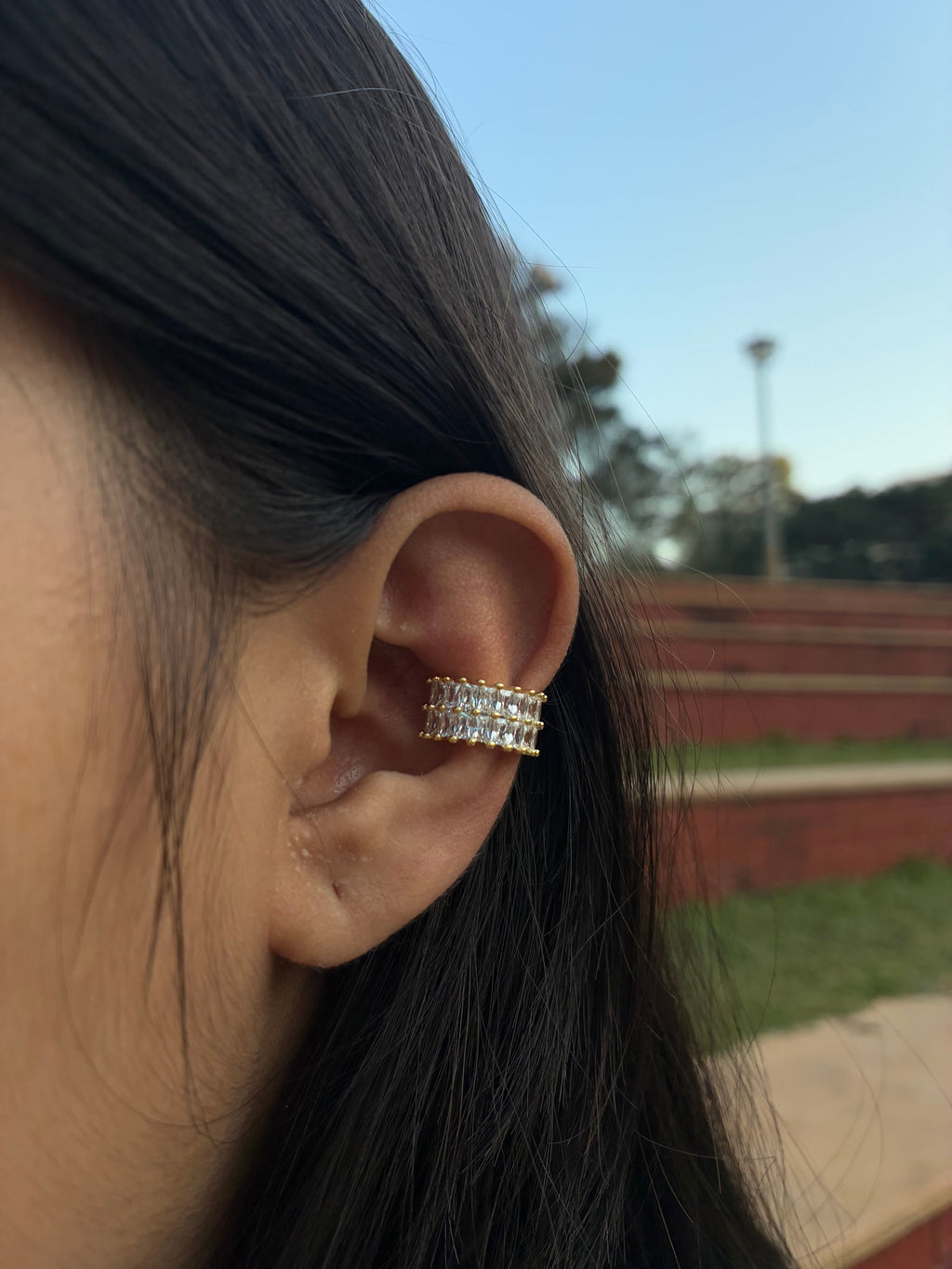 Square Tennis Earcuff