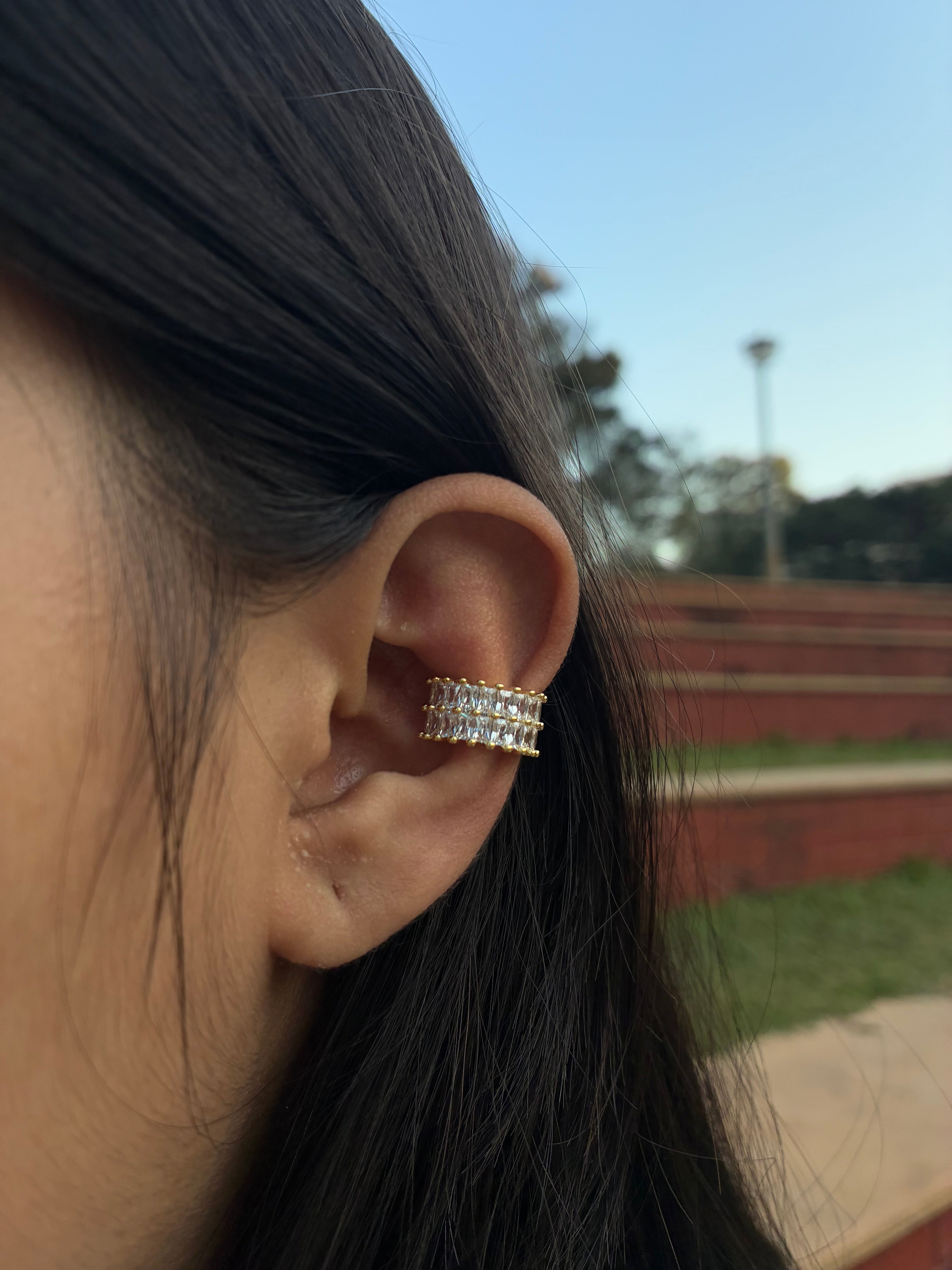 Square Tennis Earcuff