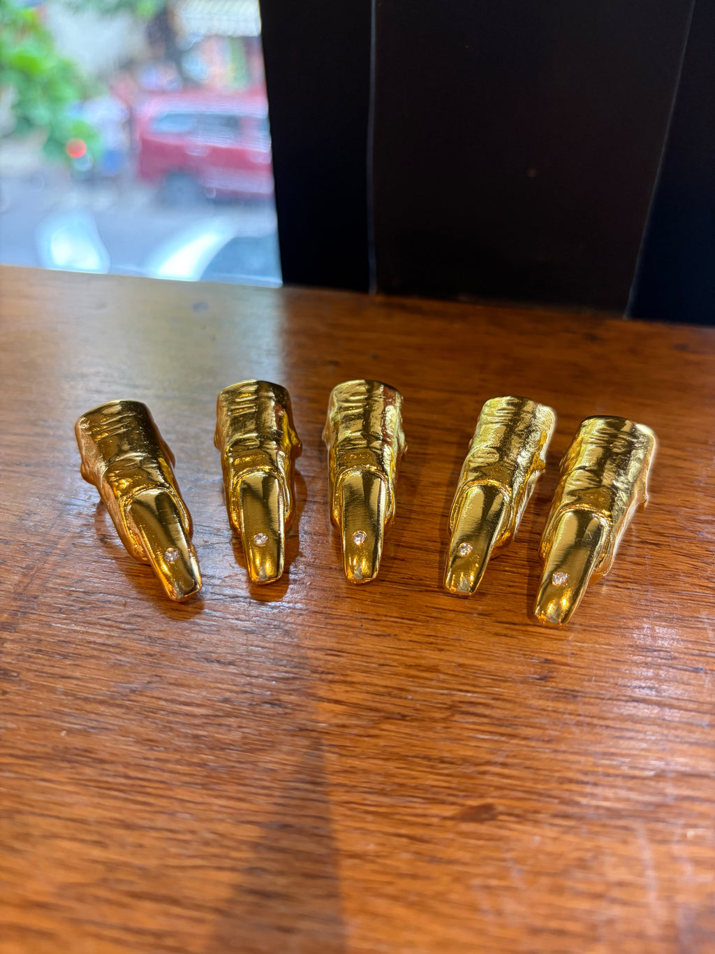 Nail Rings Set of 5 [Bullet Nail Rings]