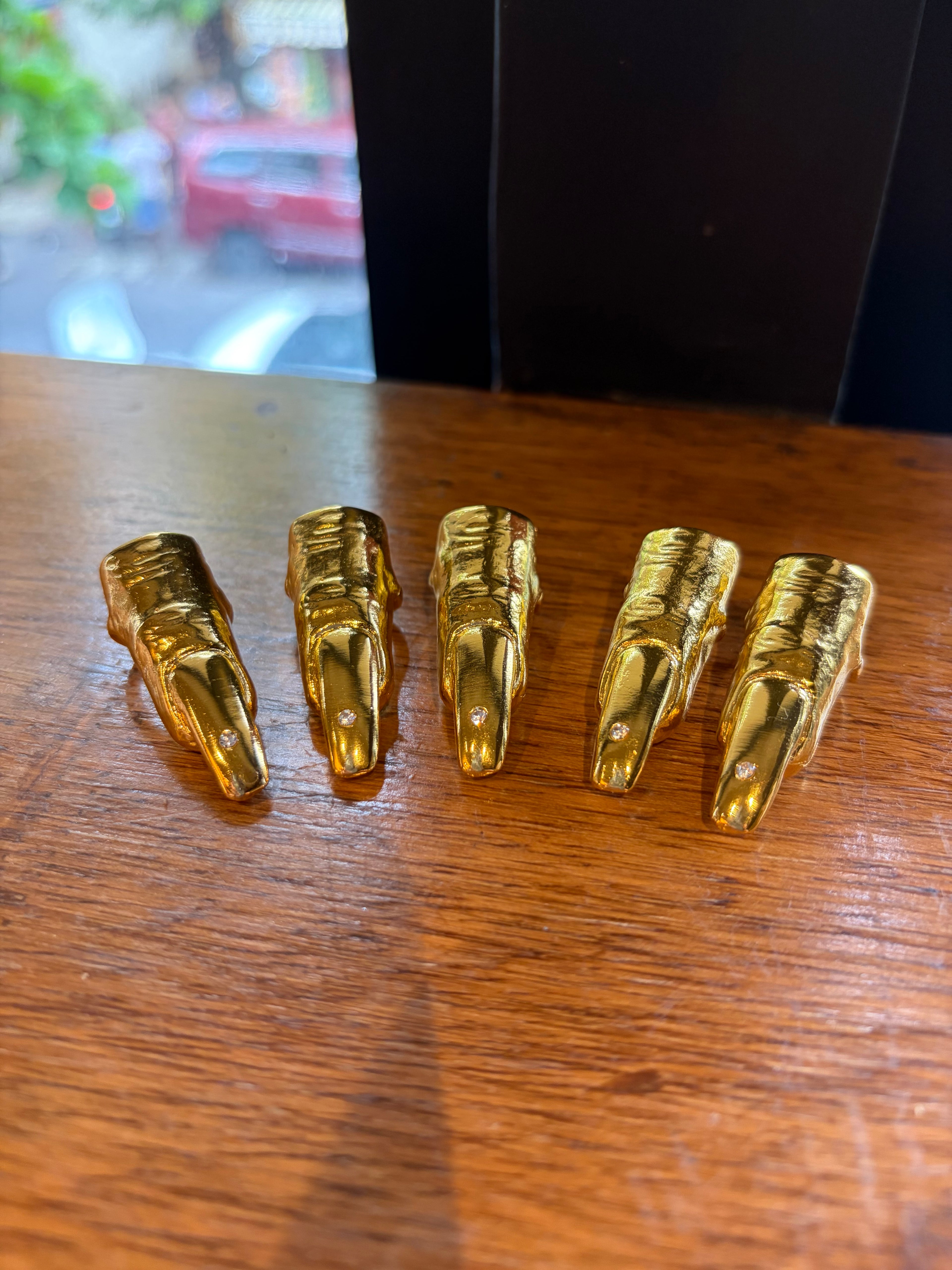 Nail Rings Set of 5 [Bullet Nail Rings]