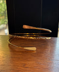 Hammered bicep cuff