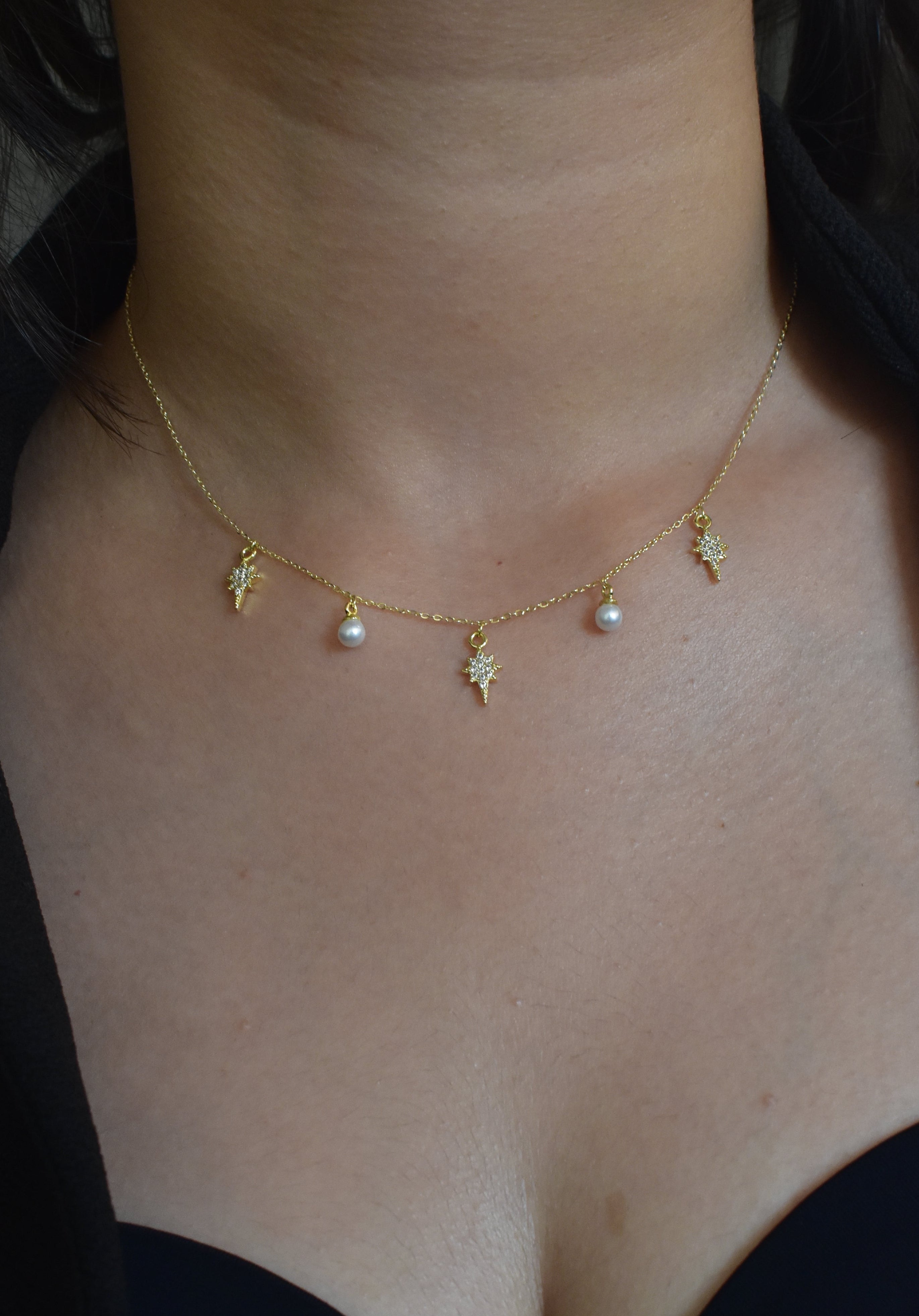 Sparkle Pearl Necklace