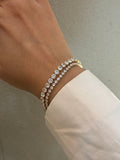 Gold Luxe Tennis Bracelet Stack
