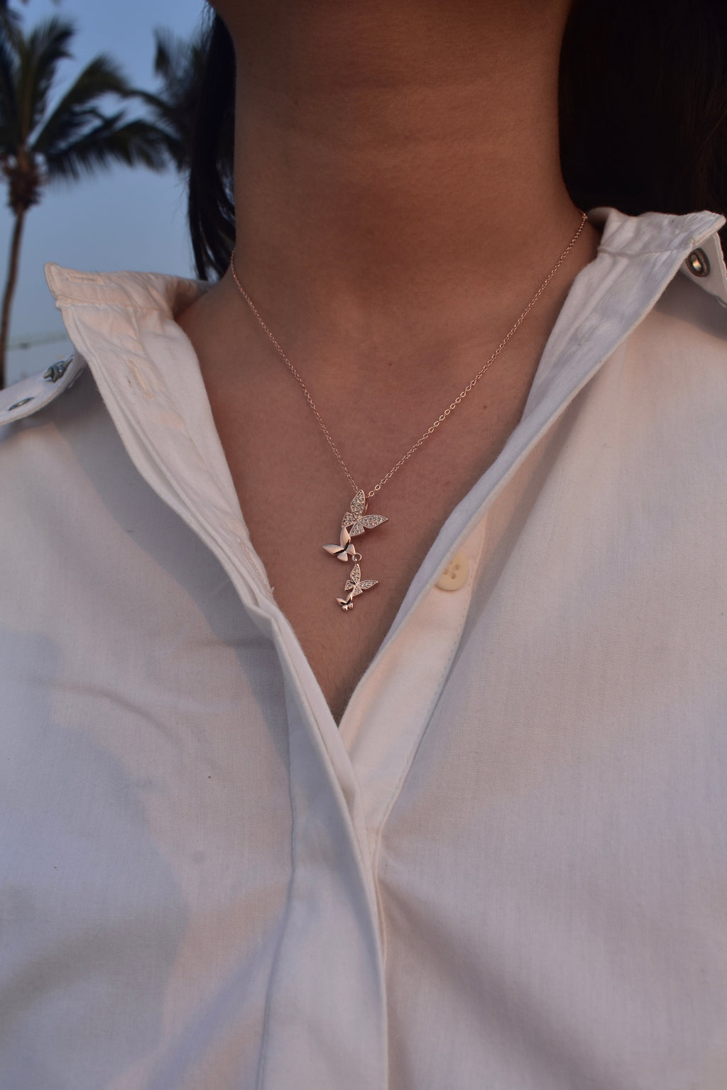 Blush Wings Necklace