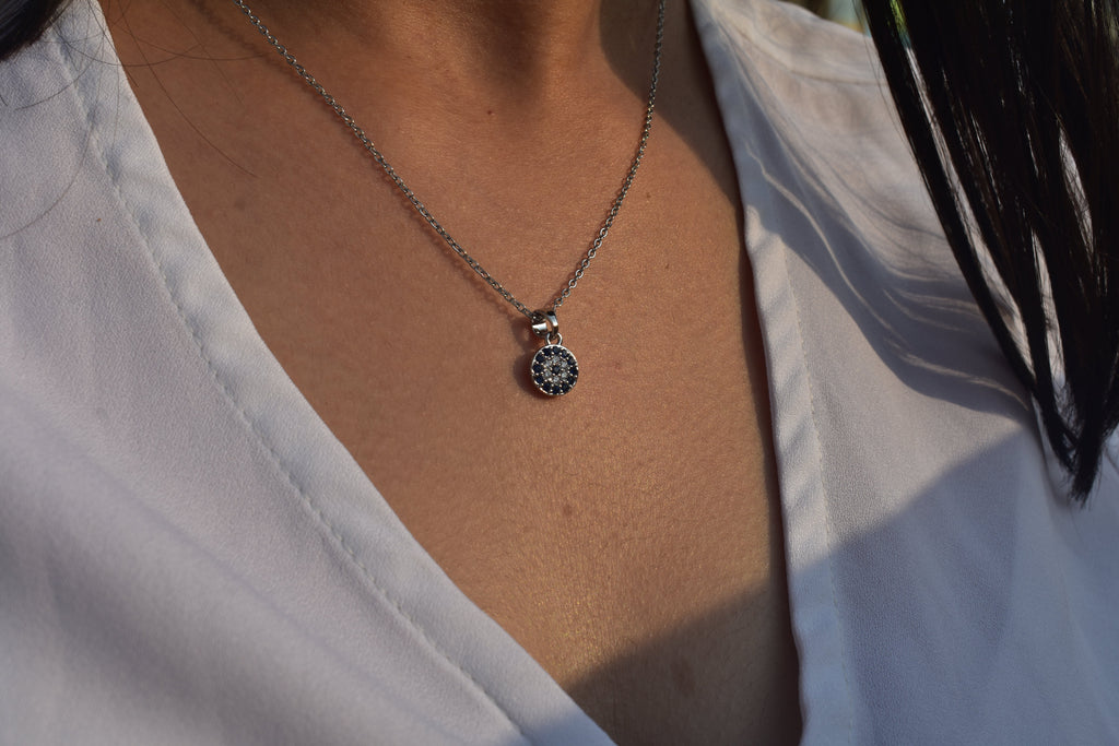 Evil Eye Necklace (Silver)