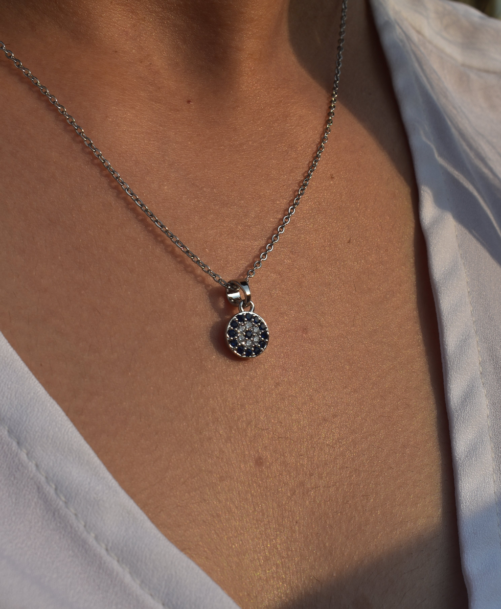 Evil Eye Necklace (Silver)