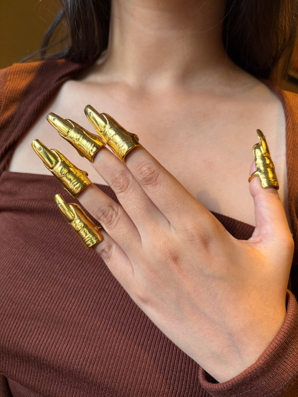 Nail Rings Set of 5 [Bullet Nail Rings]
